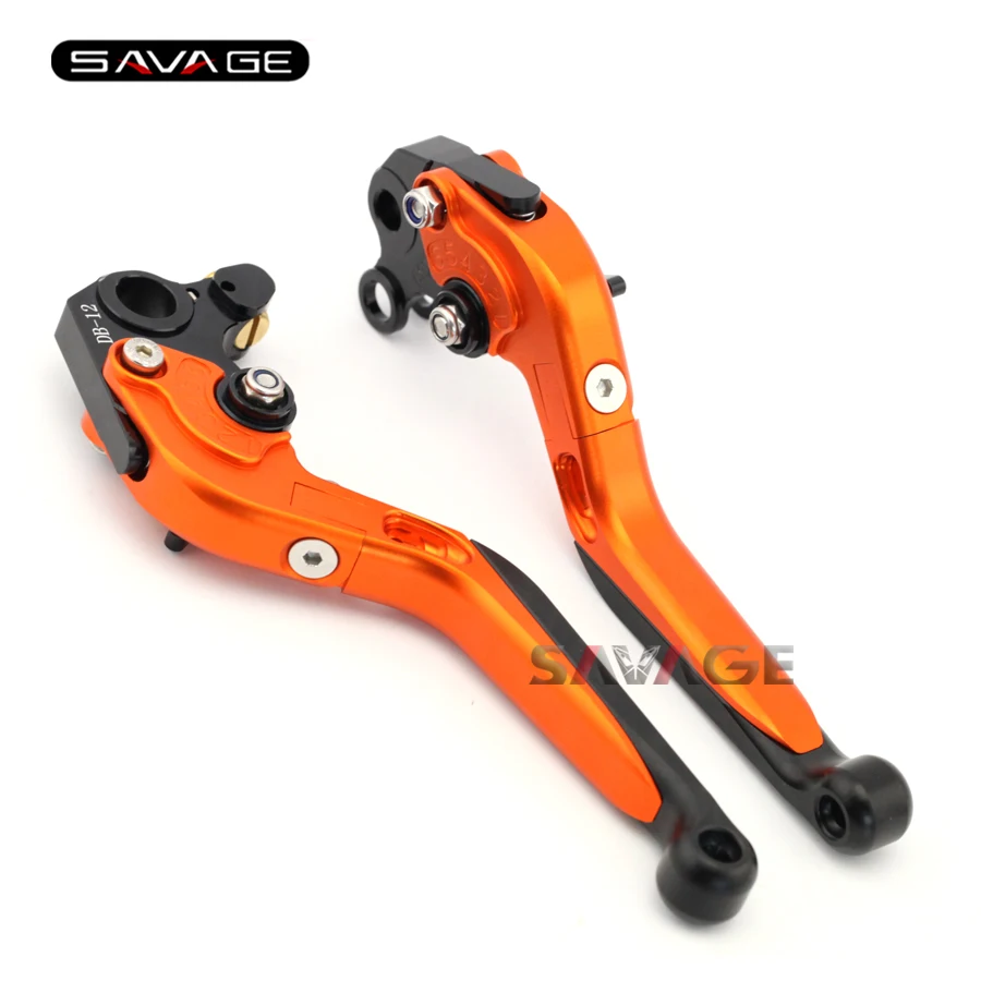 

For KTM 690 LC4 Supermoto 2007 2008 2009 Motorcycle Accessories Adjustable Folding Extendable Brake Clutch Levers Orange