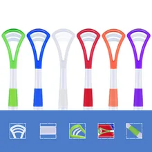 6 шт. профессиональный очиститель языка скребок для чистки языка скребок для ухода за полостью рта сохраняет свежее дыхание уход за зубами язык J71