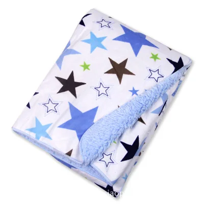 Качественное супер мягкое детское одеяло с мультяшными звездами, детское одеяло для душа, подарок для новорожденных мальчиков и девочек, детские одеяла