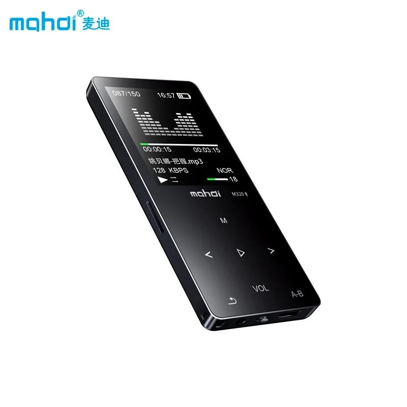 Музыкальный плеер Mahdi Bluetooth MP4 сенсорный дисплей 1 8 дюйма поддержка записи