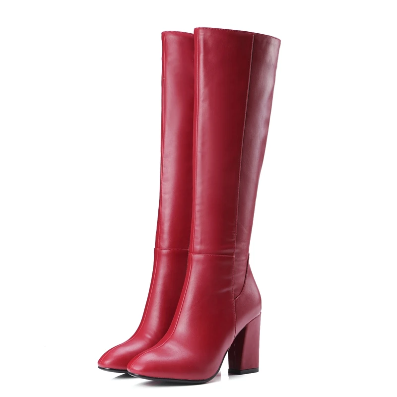 High Long Boots Women Fashion Soft Leather Women s Boots Elegant Knee High Boots 2017 Winter