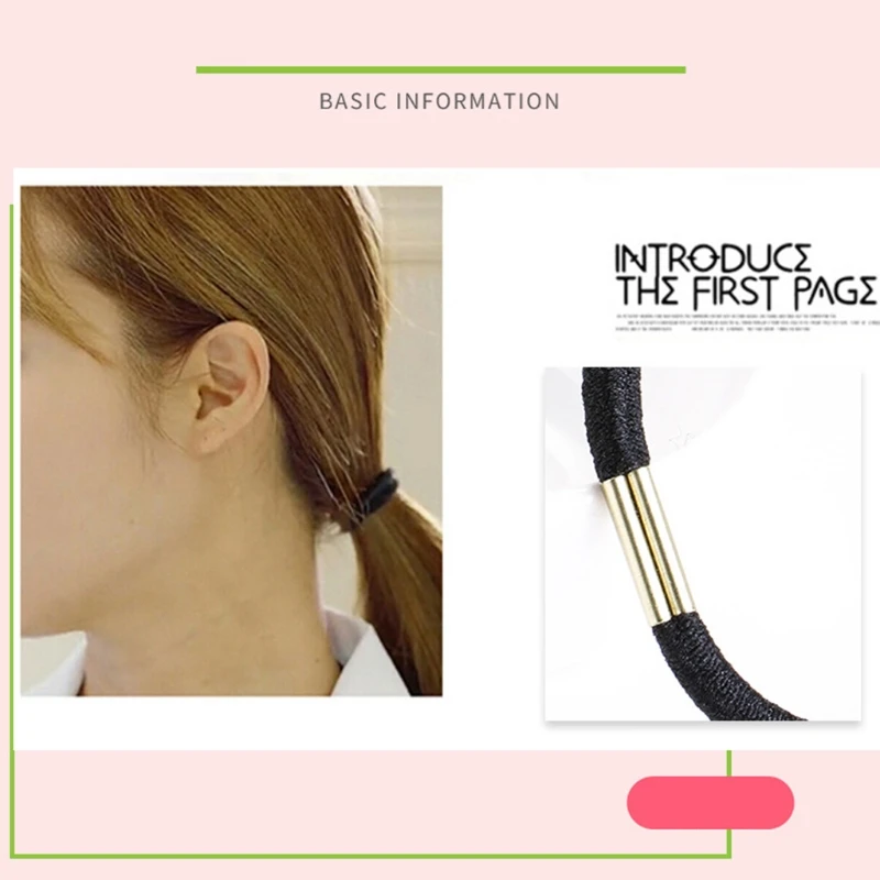 Murah 100 Buah Set Hitam Elastis Ikat Rambut untuk Anak Perempuan Fashion Wanita Ikat Karet untuk Aksesoris Rambut Elastis Rambut Band
