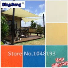 customizable Free Shipping UV Waterproof Triangle awning outdoor Sun Shade Sail 3*3*3m courtyard pool Shade net gazebo canopy