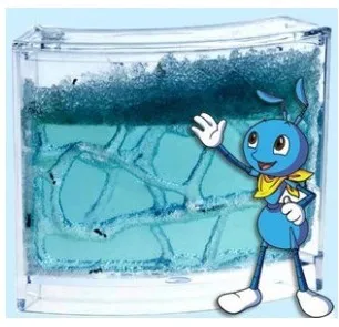 

1Pcs Ants workshop Ant Farm House ecological toys home The ant nest without ant Blue Toy F2125