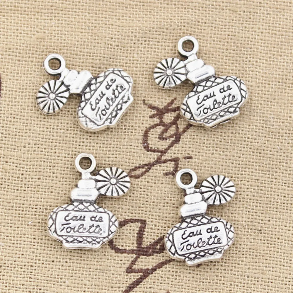 

6pcs Charms perfume bottle 17x12mm Antique Making pendant fit,Vintage Tibetan Silver,DIY bracelet necklace