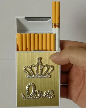 

USB lighter cigarette case for 20 cigarettes with 100mm length and 5mm diameter