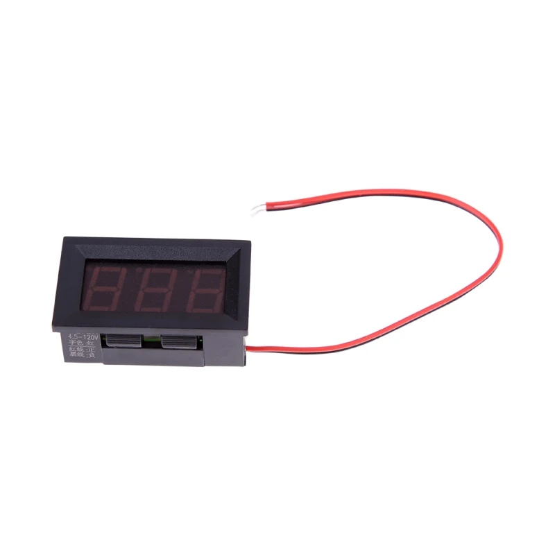 

NEW DC4.5-120V LED Voltmeter Digital Volt Meter Gauge For Automobile Motorcycle Red NG4S