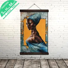 дешево! Виктория Paint Gril Scroll Живопись Холст Старинные Плакат и Печать Стены Искусства Картины Гостиная