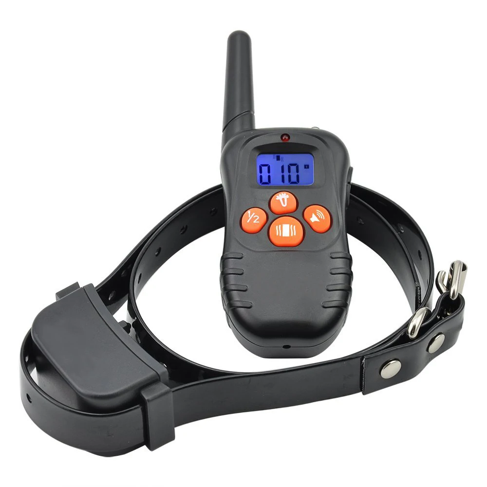 New Hot Big LCD Display 300m Vibration Beep Only Dog Remote Training