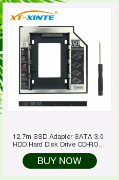 12,7 мм Интерфейс SATA3 2,5 дюймов кронштейн для жесткого диска SSD адаптер Optibay HDD Caddy DVD CD-ROM Корпус чехол-адаптер для ноутбука