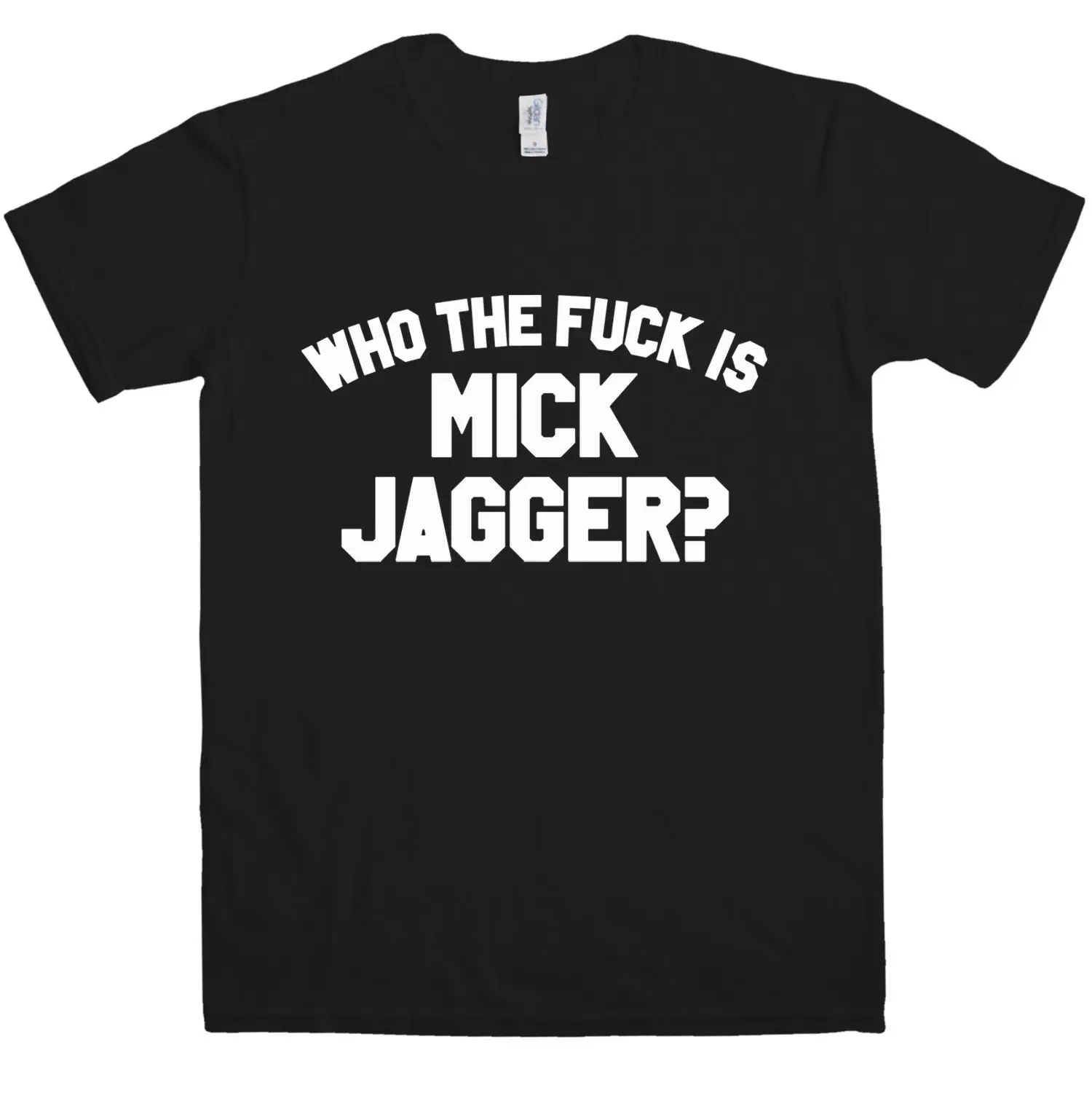 Мужская футболка с коротким рукавом Who Is Mick Jagger брендовая дизайнерская из 100%