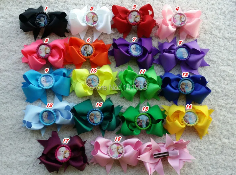 11pcs 11" Girl Toddlers Grosgrain sister Flattened Bottle Caps hair ...