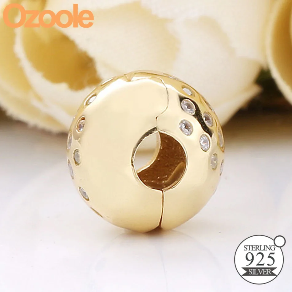 2019 New Authentic 925 Sterling Silver Shine Scattered Sparkle Clip Charm Bead Fit European Original Bracelet Women Jewelry DIY