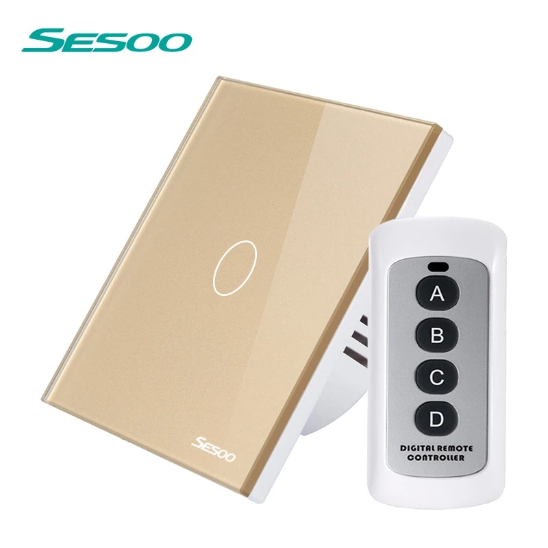 

EU Standard Remote Control Switch Waterproof Touch Switch 220V Wireless Remote Control Light Touch Switches SY3-01-RFL