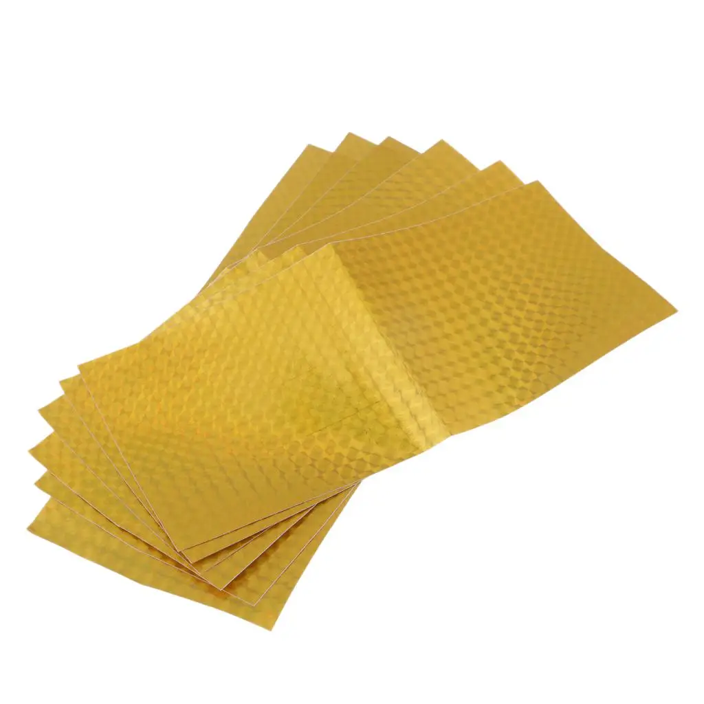 22.5x10cm 6pcs Holographic Adhesive Film Flash Fishing Lure Tape Fish Scale Skin Lure Metal Hard Bait Stickers