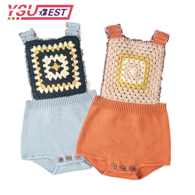 Трикотажные комбинезоны для малышей сезон весна-осень Детский комбинезон