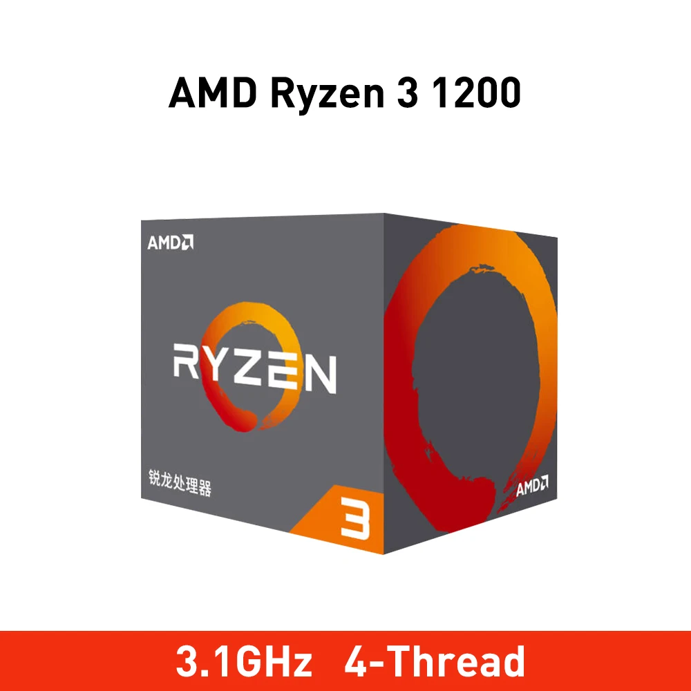 

New amd ryzen 3 1200 cpu 3.1GHz Original processador Quad-Core Socket AM4 TDP 65W Cache 14nm Desktop Processor