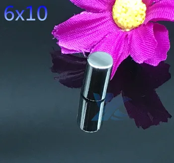 

50pcs 6mm x 10mm Strong Round Cylinder Neodymium Disc Magnets 6*10 NEW 6x10 Art Craft Connection free shipping