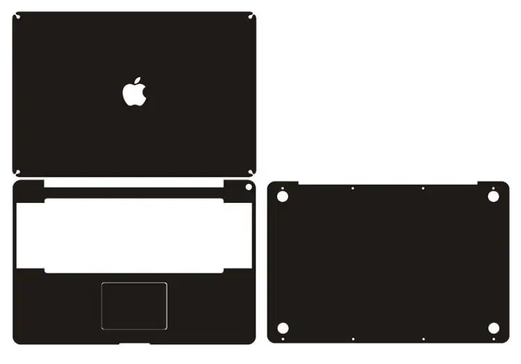 Чехол-наклейка из углеродного волокна для ноутбука Apple macbook pro MC226 MD311ZP/A MC024 MC725 A1297 17
