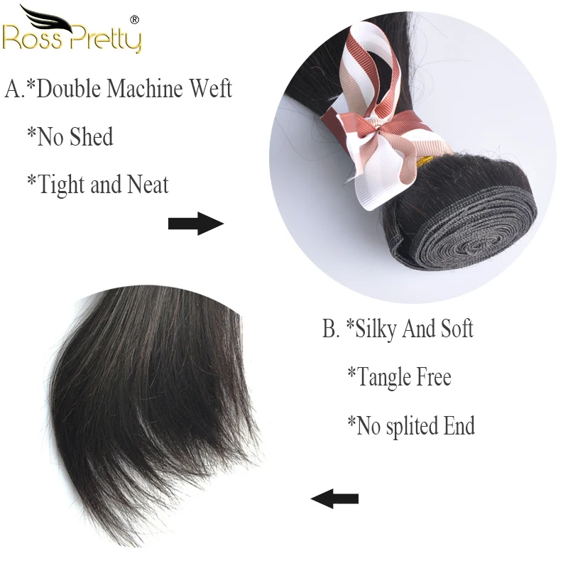 non remy malaysian straight hair bundle details