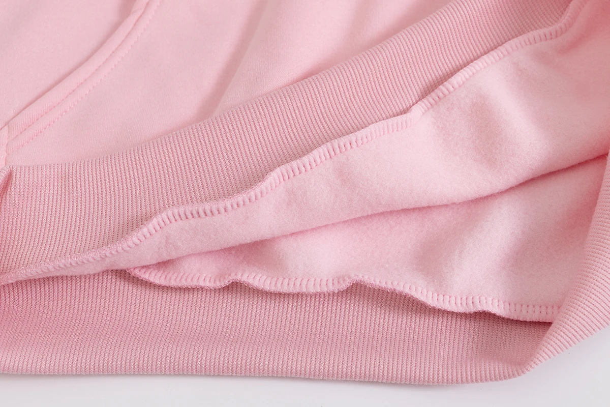 Women's Cute Solid Kpop Hooded Sweatshirt Details