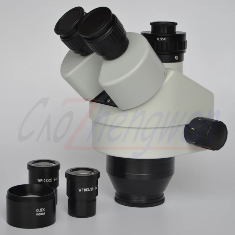 FYSCOPE Новое поступление 3.5X-45X Simul-Focal увеличивающие насадки для микроскопа головка микроскопа+ 0,35 C-MOUNT