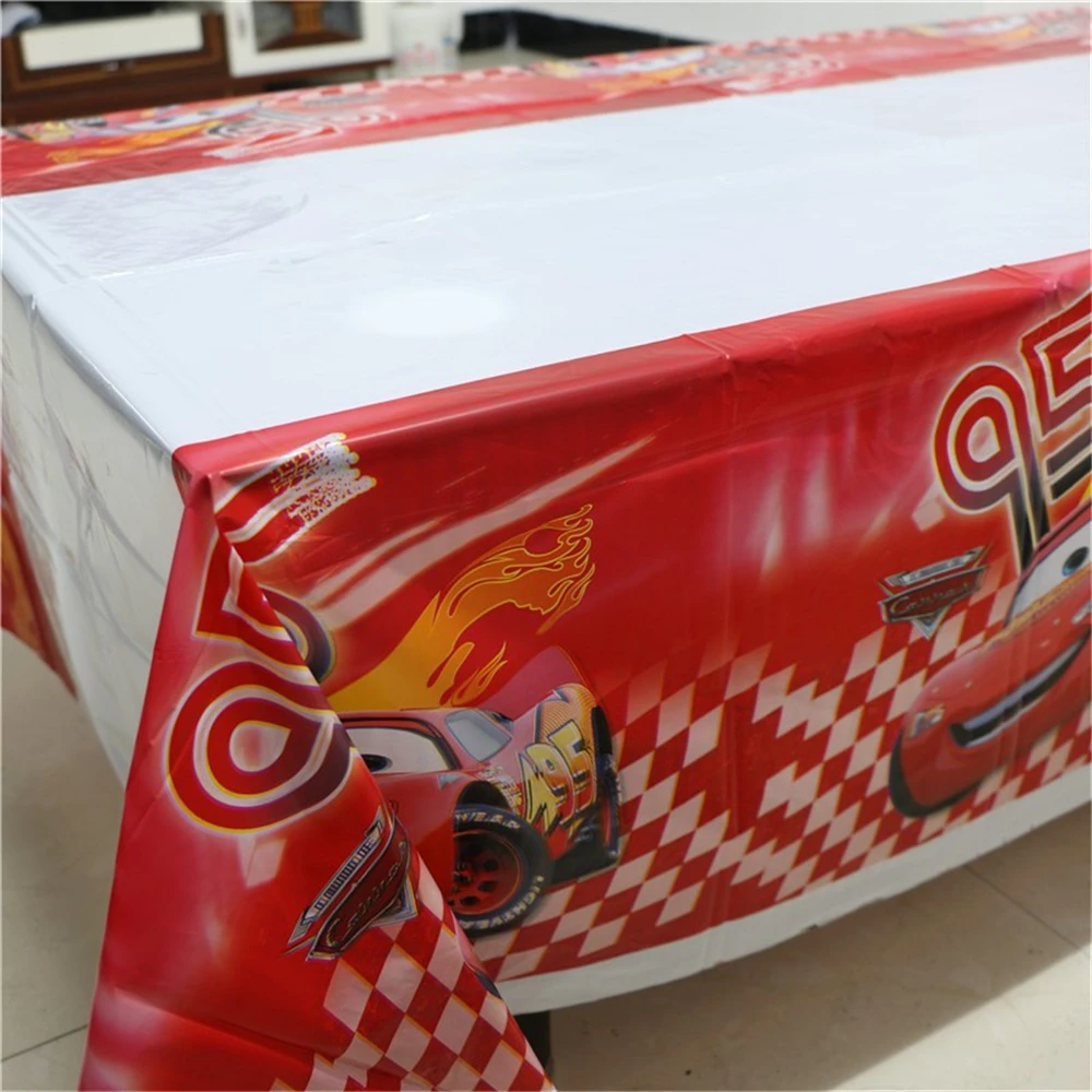 

1pcs Disney car Party Birthday Disposable Table Cloth Table Cover Map 1.08x1.8M Party Supplies Decoration