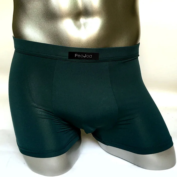 PEAJOA Men Cool Slim Sexy Men's ice silk boxer underwear Men's sexy fun