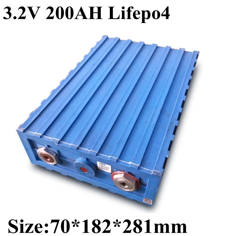 

16pcs 3.2V 200Ah LiFepo4 Lithium Battery for 12V 24V 36V 48V Battery Pack DIY Solar Energy System Golf Carts EV RV UPS Home ESS