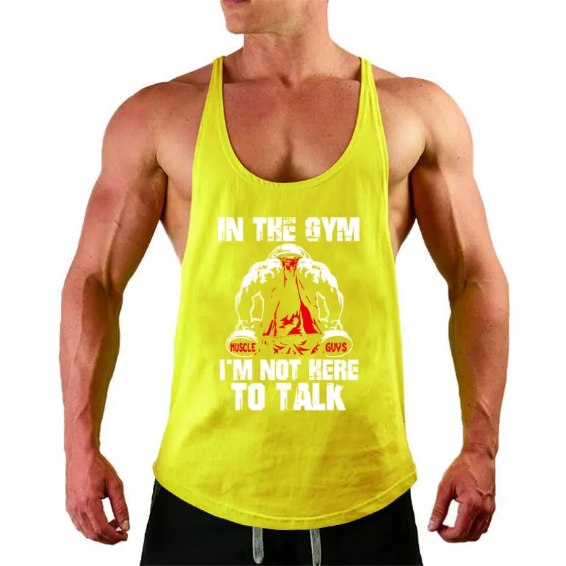 Muscleguys спортивные костюмы Стрингер майка Мужская Спортивная для занятий