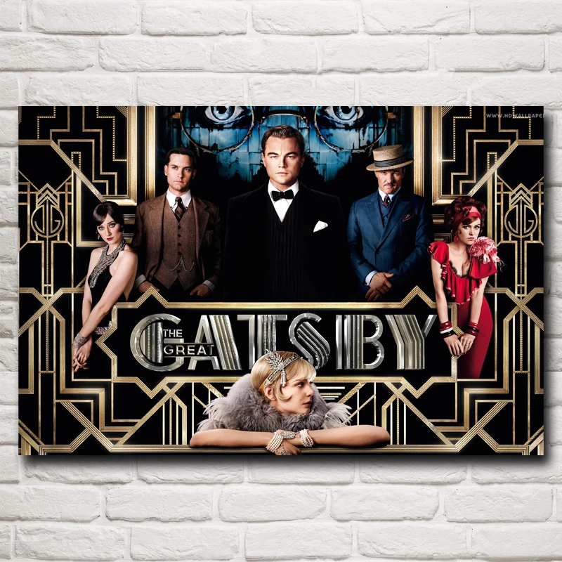 Foocome Leonardo DiCaprio The Great Gatsby Art шелковые постеры с изображениями из фильмов принт