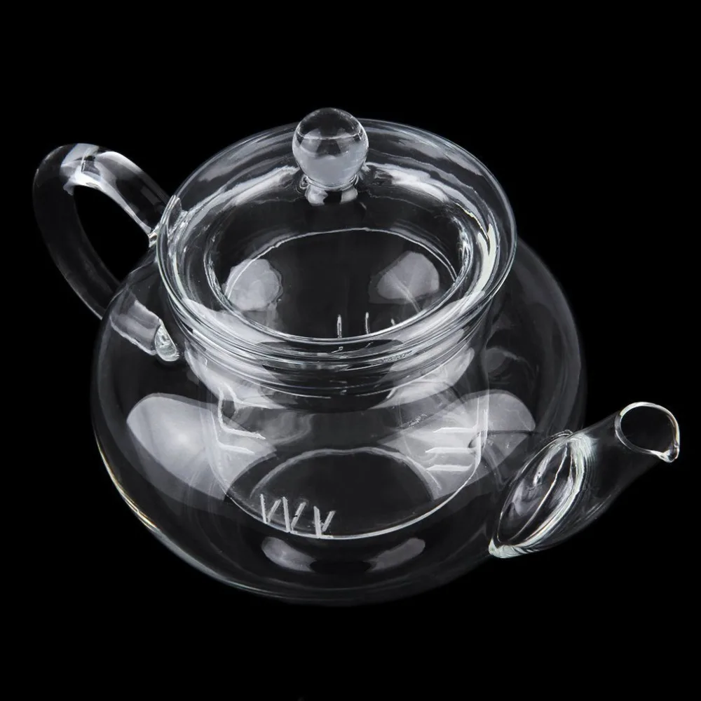 Прозрачный чайник термостойкий стеклянный чайник с заваркой кофе цветок чай лист травяной горшок 250 мл прочный