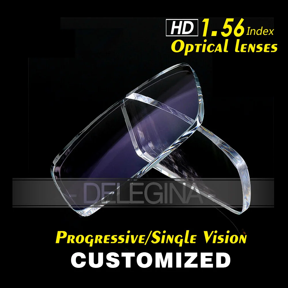 Customized 1.56 Aspheric Resin Prescription Lenses Progressive/Single