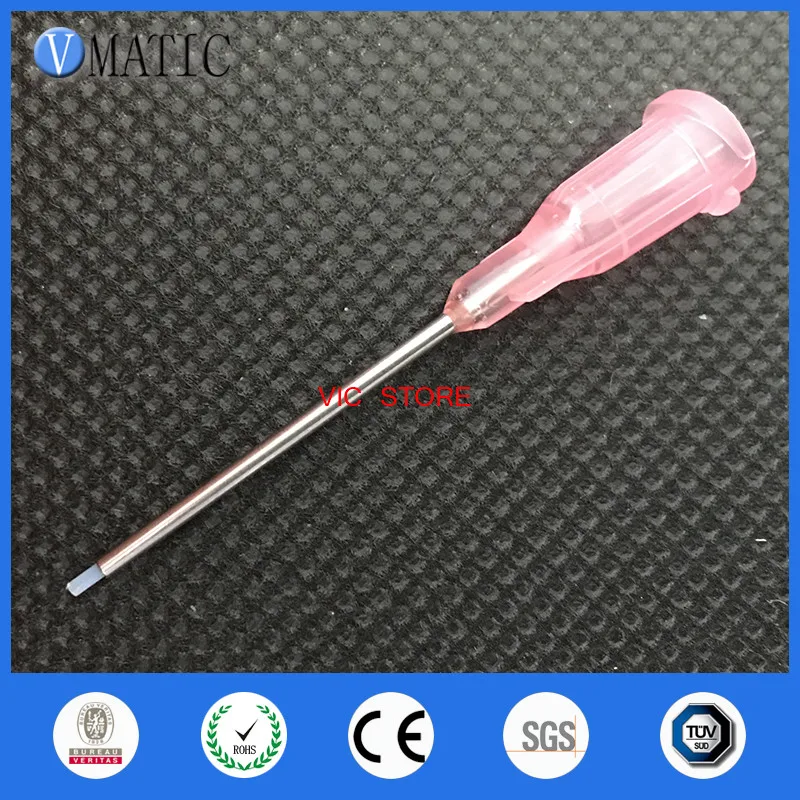 

Free Shipping 100Pcs 25G 1'' Teflon Lined Dispenser Needle Tips Dispensing Needle Tips 1 Inch