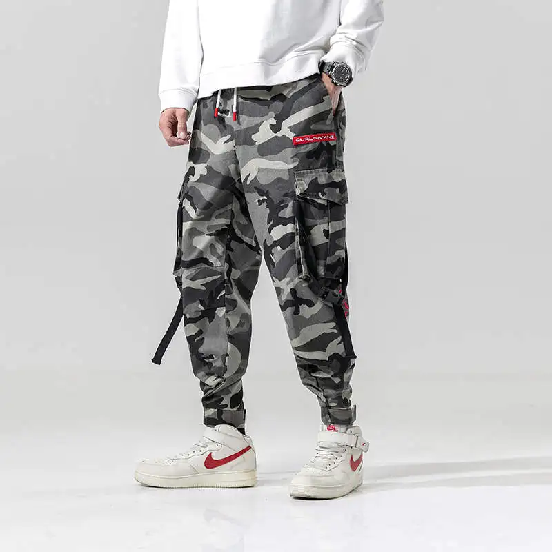 SingleRoad Camouflage Pants Men 2019 Hip Hop Trousers Side Pockets Joggers Streetwear Male Casual Cargo Harem Pants Sweatpants