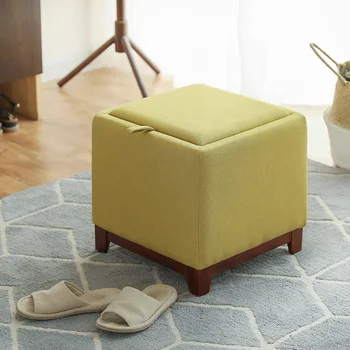 

Cloth stool square stool sofa bench home bench creative storage bench change shoe bench coffee table stool