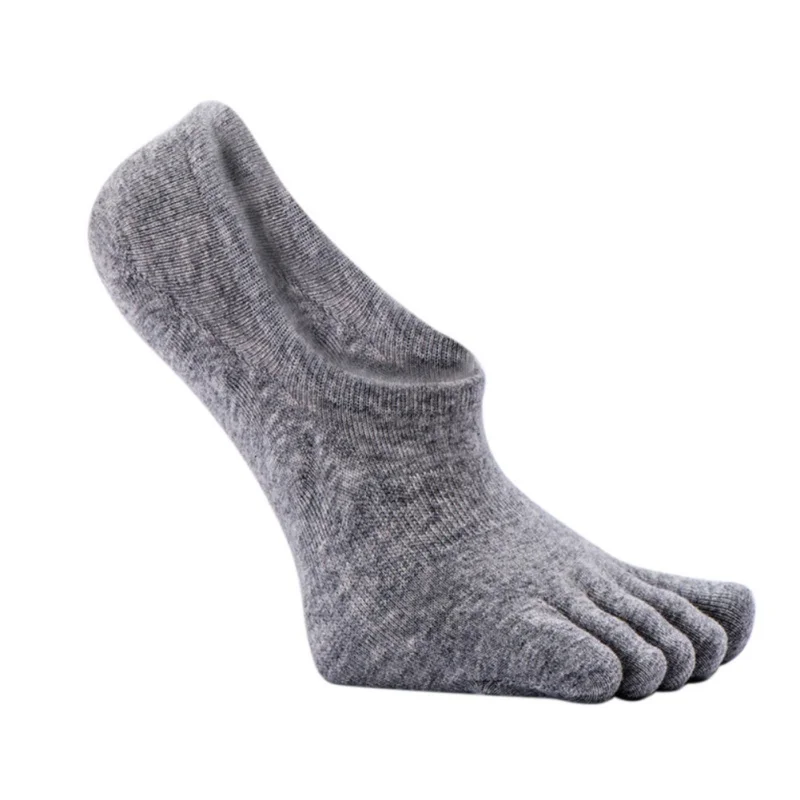 

Available Men's Absorb Sweat Leisure Five Toe Socks Summer Invisible Ankle Toe Socks Ultra-low Stealth Toe 6 Colors Socks