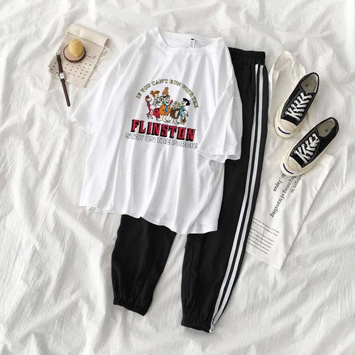 

Tracksuit Letter Cartoon Leopard Print Women Set Outfit Fashion Sexy Two Pieces Suits Casual Overalls Jumpsuits Workout Clothing