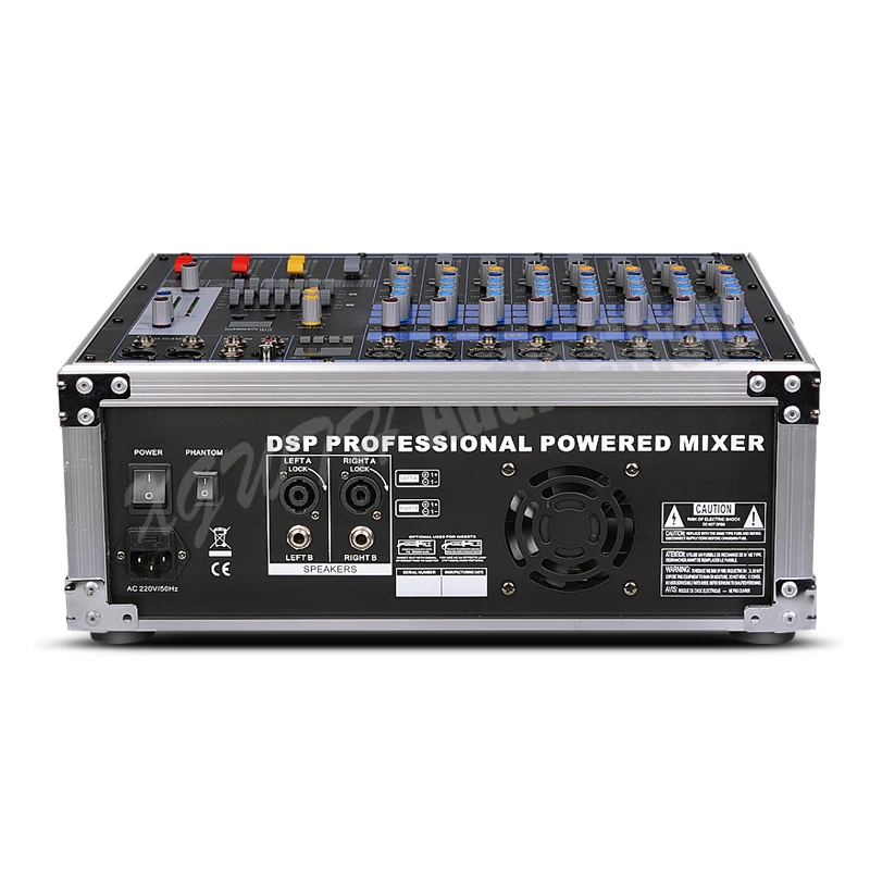 US $474.05 DJ Amplifier Mixer 8 Channel USB Bluetooth Mixing Console High Power Audio Stage Equipment 48V Phantom Power DSP Digital Effects