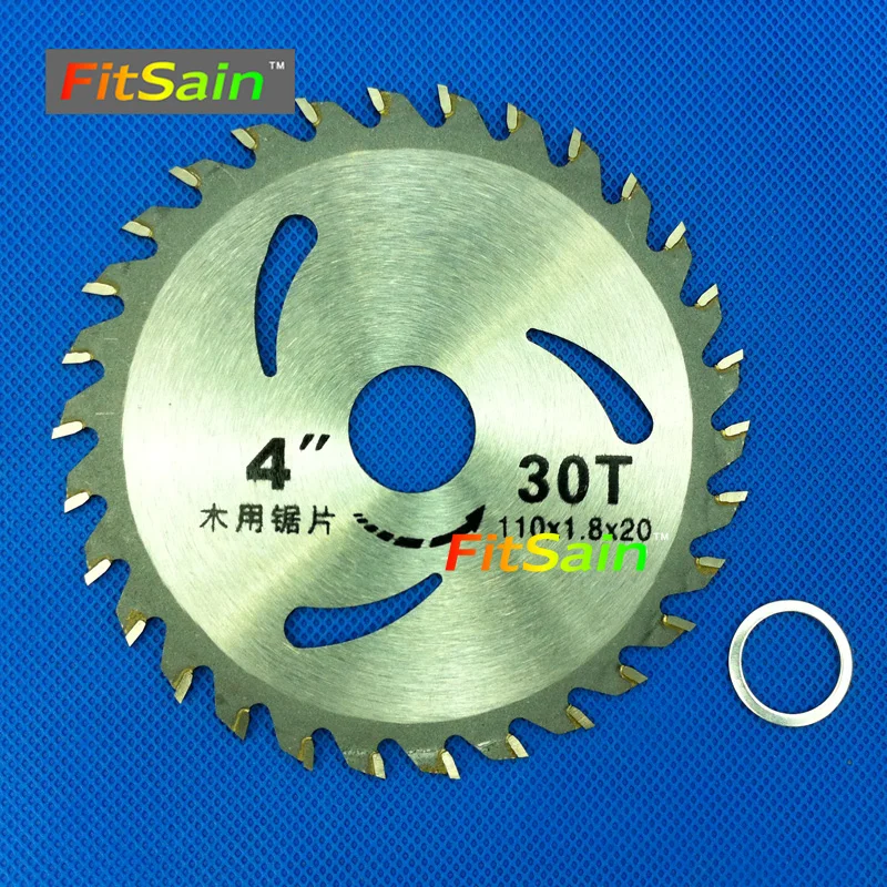 FitSain-4 "110 мм режущие диски для распиловки древесины диски мини пила цепная электрическая круговой Дровосек 110 мм * 20 мм 30 зубы
