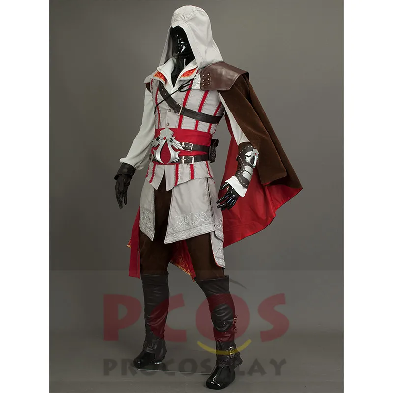 In Stock/&Ready Ship~ Assassin Ezio Auditore da Firenze Cosplay Costume mp000169
