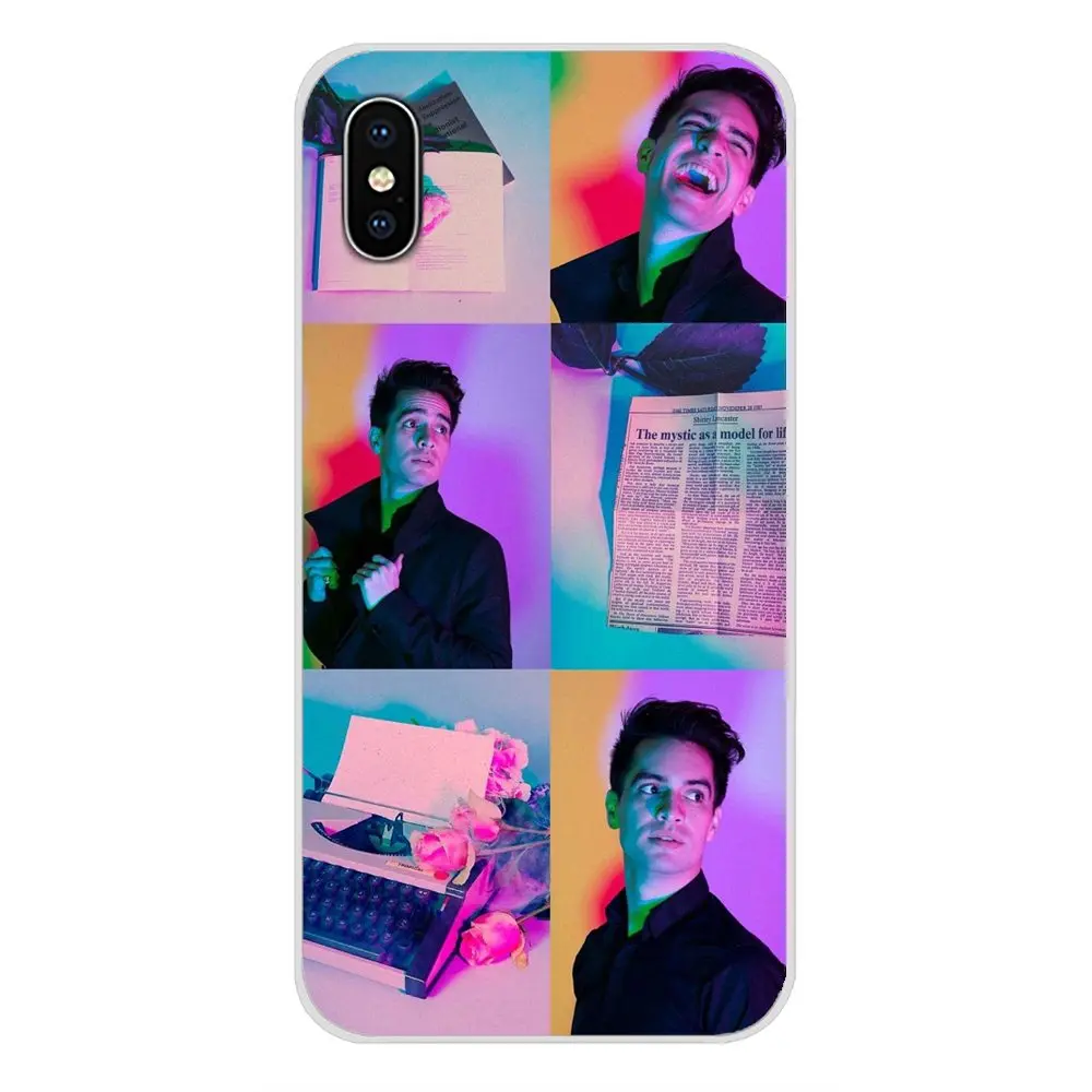 Для Samsung Galaxy A3 A5 A7 J1 J2 J3 J5 J7 2015 2016 2017 аксессуары чехлы для телефонов Panic at Disco Brendon urie