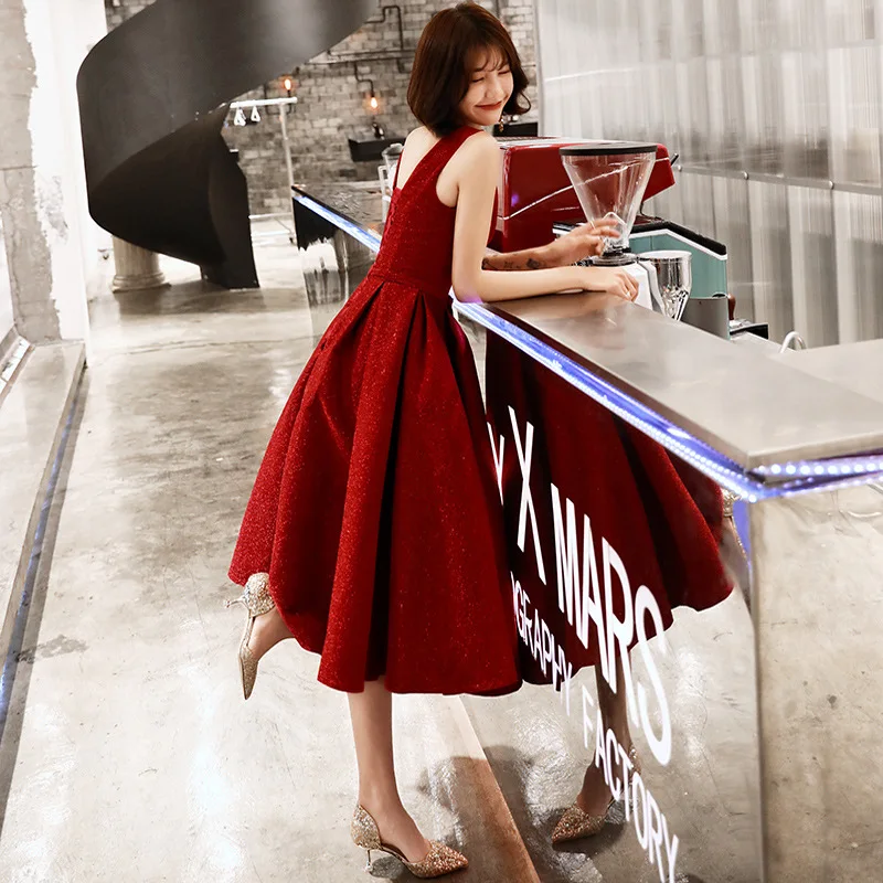 Vestidos De Festa 2019 Mrs Win элегантное винтажное вечернее платье трапециевидной формы