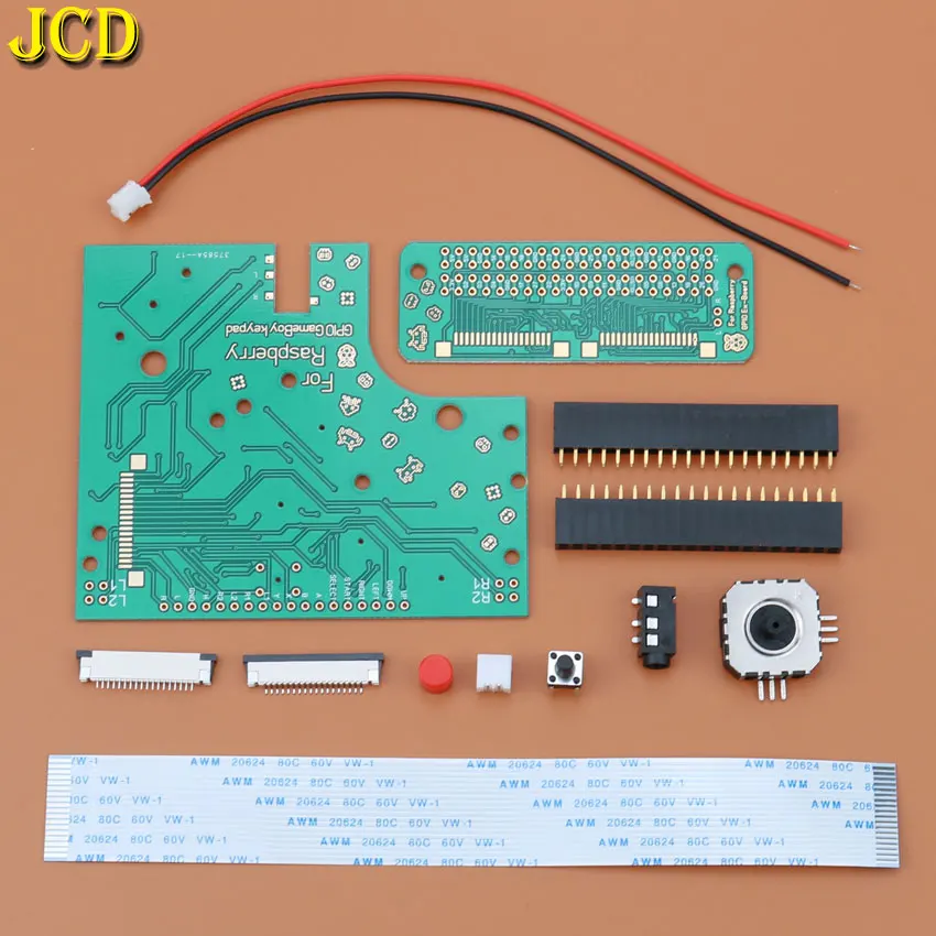 Jcd 1Set Fai Da Te 6 Pulsanti Pcb Board Switch Wire Connector Kit Per Raspberry Pi Gbz Per Game Boy Gb Zero Gbo Dmg-001