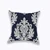 Home Decor Embroidered Cushion Cover Navy/White Pillowcase Canvas Cotton Square Embroidery Pillow Cover 45x45cm 8