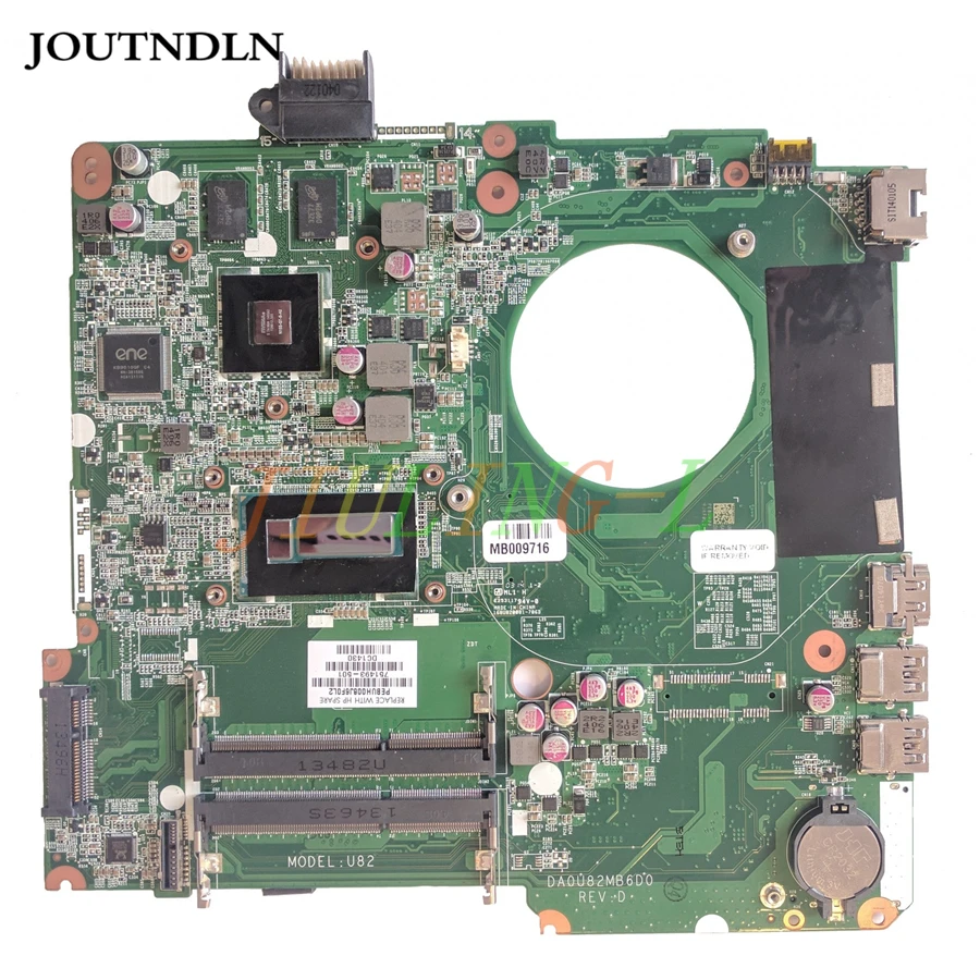 JOUTNDLN для ноутбука hp Pavilion 15-N 15-n265tx 15-n264tx motherbaord i7-4500U 1,8 GHz 840M 2G GPU 751493-501 751493-001