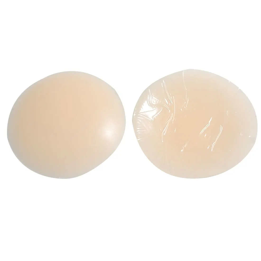 5x 2 Pcs 6cm Diameter Silicone Nipple Cover Pad Beige for Ladiesin