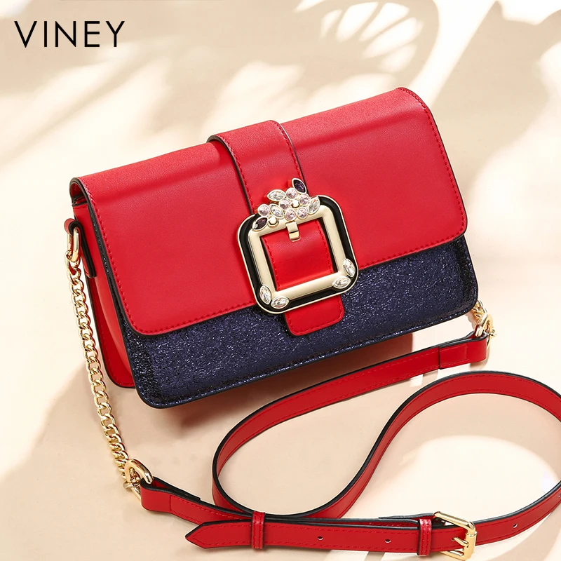 

Girl 2019 New Kind of Genuine Leather Baggage Chao Korean Version Baitao Slant Baggage Simple Handbag Shoulder Bag