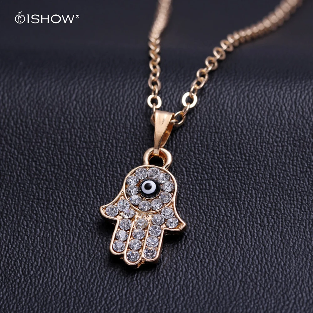 New fashion fatima hand necklaces & pendants gold chain jewelry collier