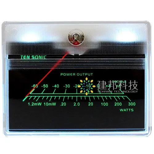 Высокая точность VU заголовок дБ усилитель мощности Измеритель уровня передней сцены Звуковая карта звук вольтметр инверсии полоса подсветка TN-90